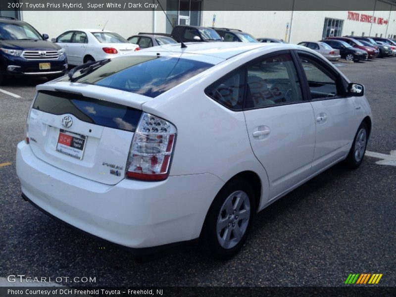Super White / Dark Gray 2007 Toyota Prius Hybrid