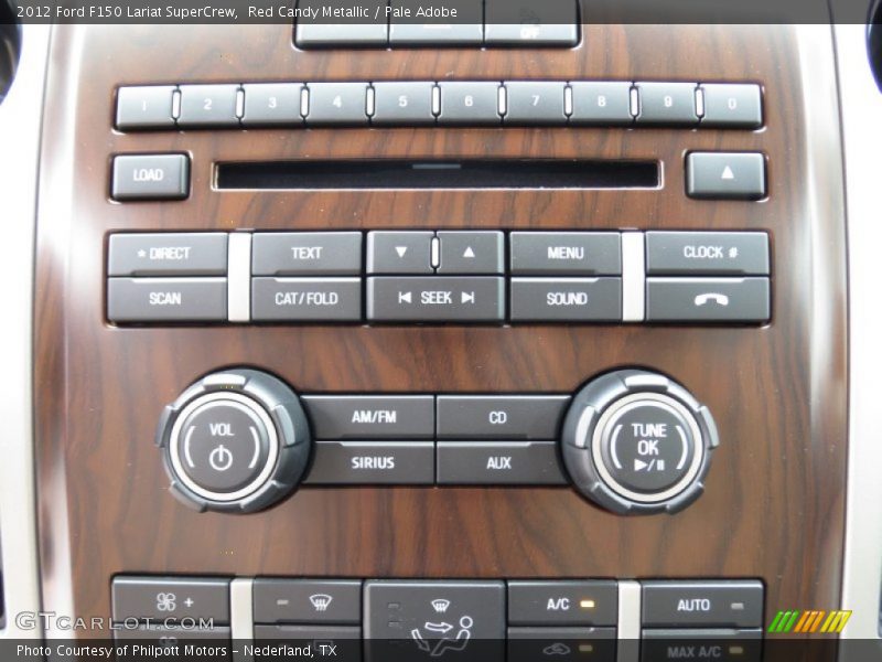 Red Candy Metallic / Pale Adobe 2012 Ford F150 Lariat SuperCrew