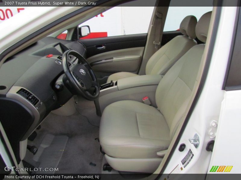 Super White / Dark Gray 2007 Toyota Prius Hybrid