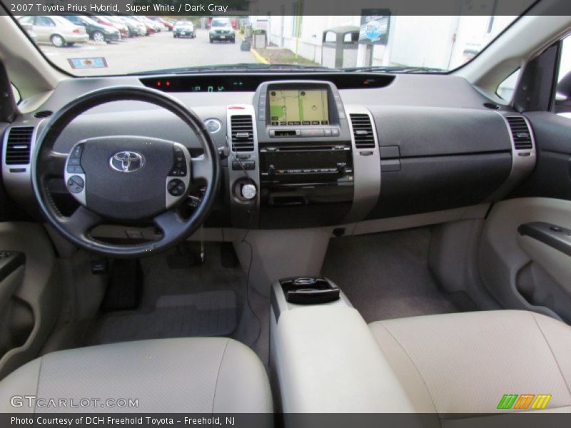Super White / Dark Gray 2007 Toyota Prius Hybrid