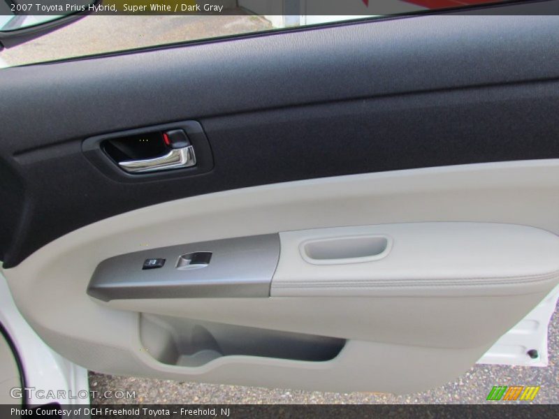 Super White / Dark Gray 2007 Toyota Prius Hybrid