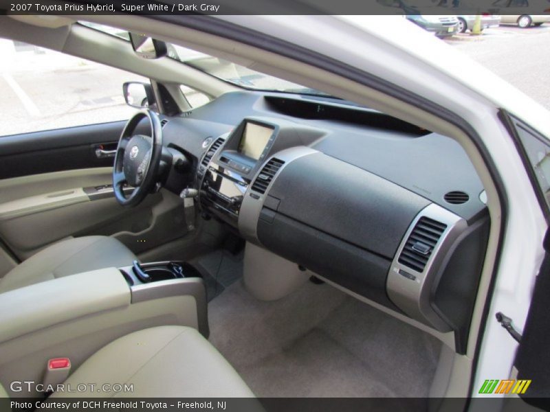 Super White / Dark Gray 2007 Toyota Prius Hybrid