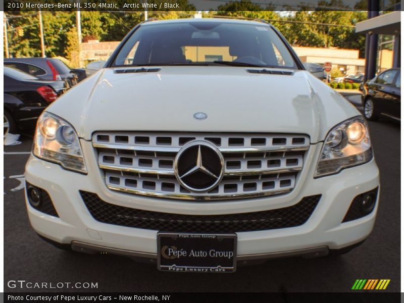 Arctic White / Black 2010 Mercedes-Benz ML 350 4Matic