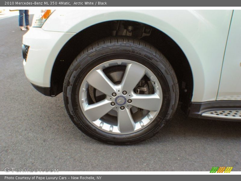 Arctic White / Black 2010 Mercedes-Benz ML 350 4Matic