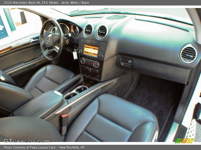 Arctic White / Black 2010 Mercedes-Benz ML 350 4Matic