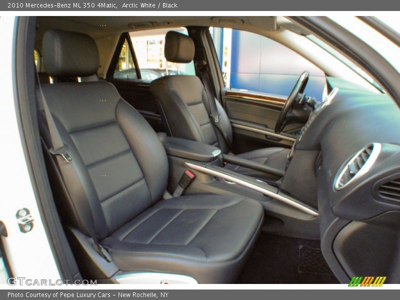 Arctic White / Black 2010 Mercedes-Benz ML 350 4Matic