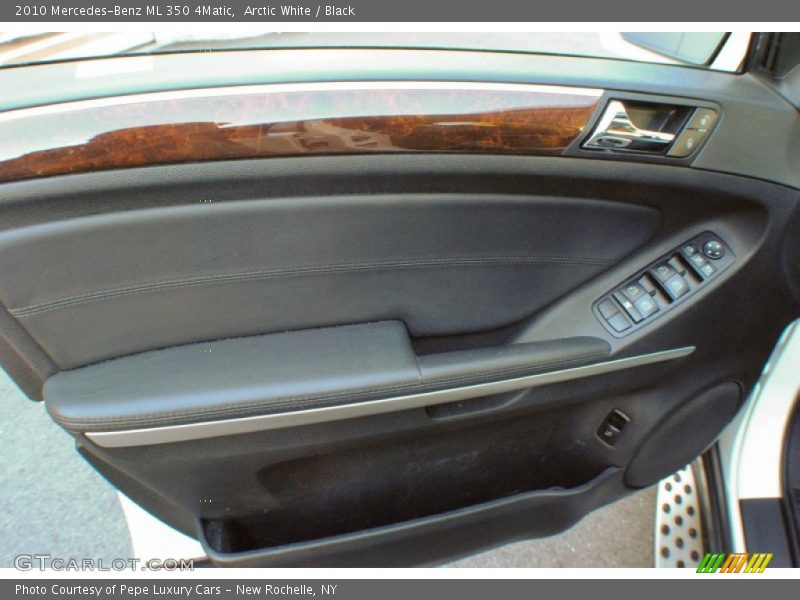 Arctic White / Black 2010 Mercedes-Benz ML 350 4Matic
