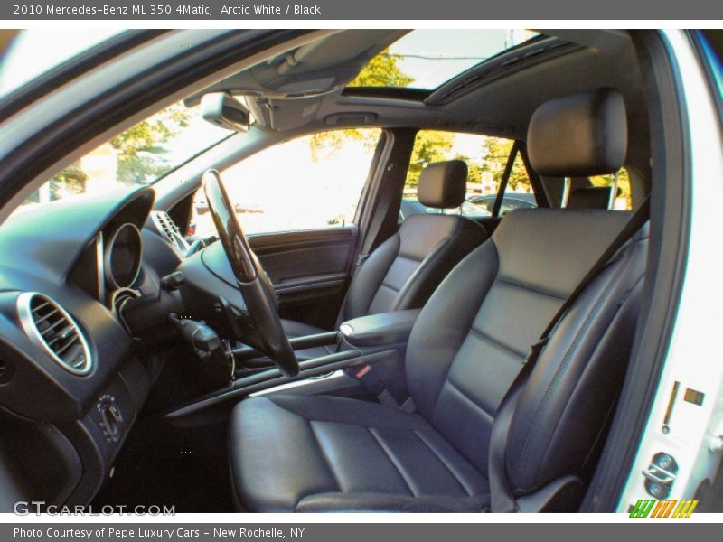 Arctic White / Black 2010 Mercedes-Benz ML 350 4Matic