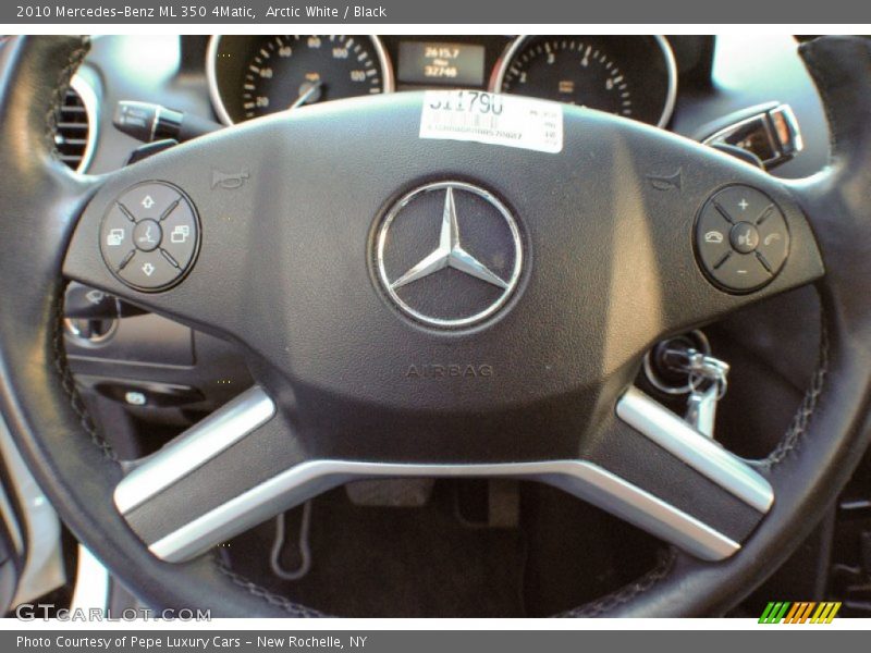 Arctic White / Black 2010 Mercedes-Benz ML 350 4Matic