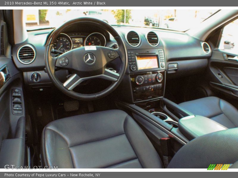 Arctic White / Black 2010 Mercedes-Benz ML 350 4Matic