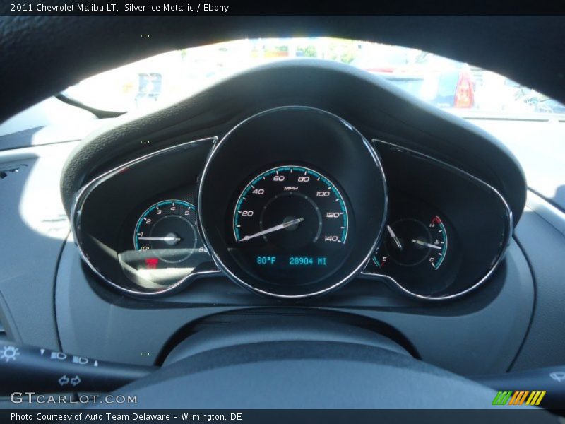 Silver Ice Metallic / Ebony 2011 Chevrolet Malibu LT