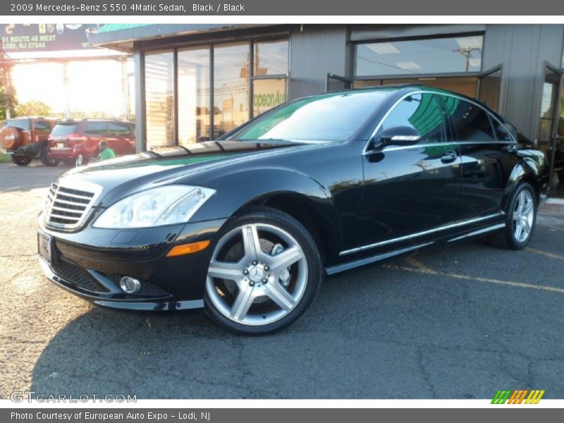 Black / Black 2009 Mercedes-Benz S 550 4Matic Sedan