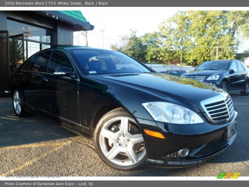 Black / Black 2009 Mercedes-Benz S 550 4Matic Sedan