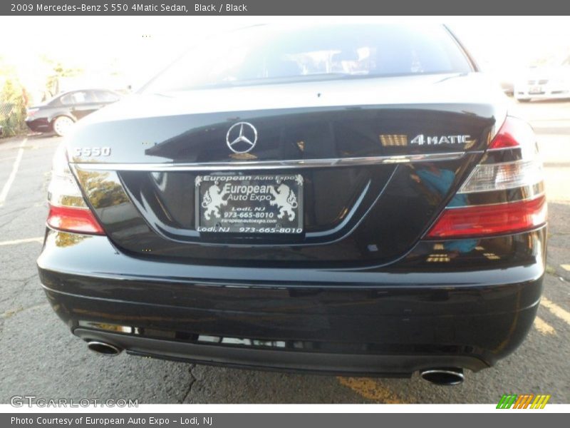 Black / Black 2009 Mercedes-Benz S 550 4Matic Sedan