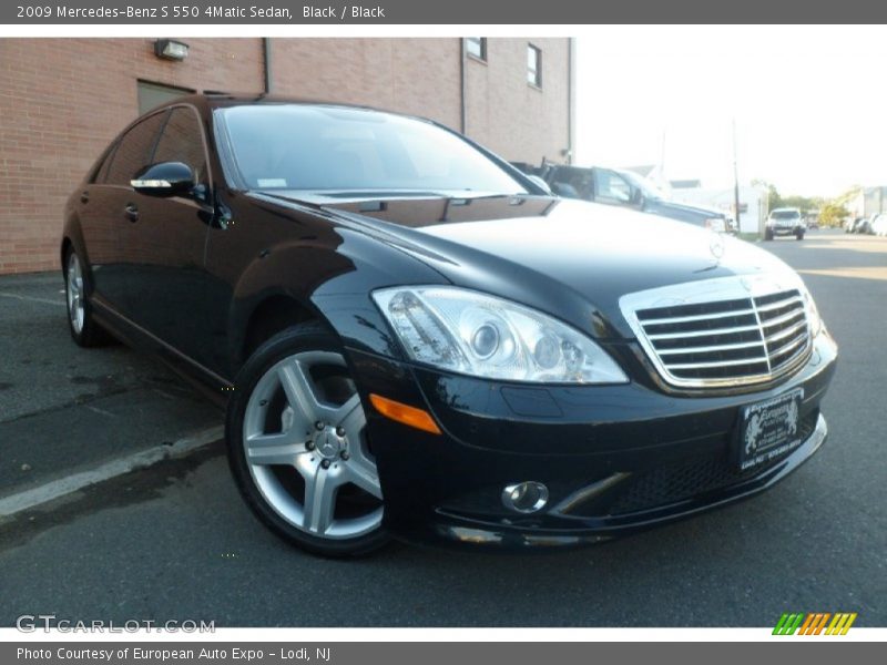 Black / Black 2009 Mercedes-Benz S 550 4Matic Sedan