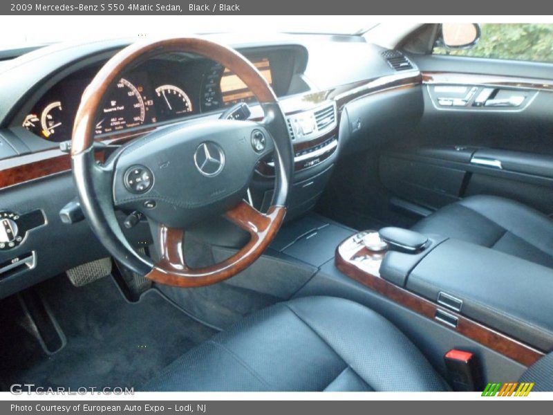 Black / Black 2009 Mercedes-Benz S 550 4Matic Sedan
