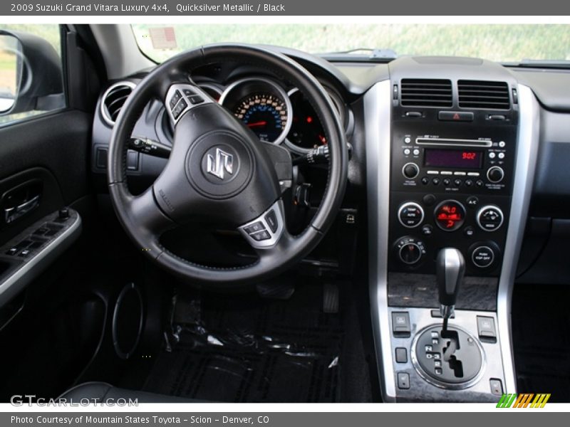 Quicksilver Metallic / Black 2009 Suzuki Grand Vitara Luxury 4x4