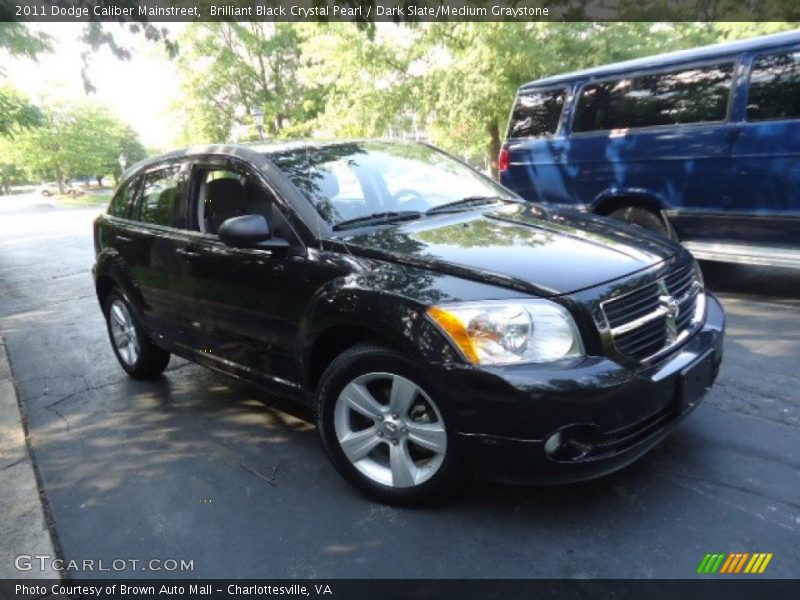 Brilliant Black Crystal Pearl / Dark Slate/Medium Graystone 2011 Dodge Caliber Mainstreet