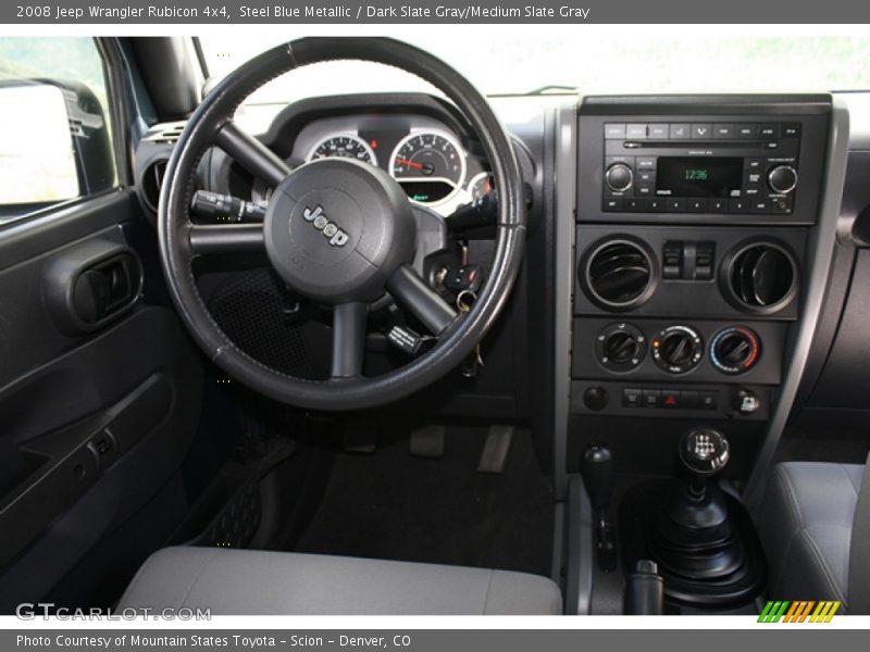 Steel Blue Metallic / Dark Slate Gray/Medium Slate Gray 2008 Jeep Wrangler Rubicon 4x4