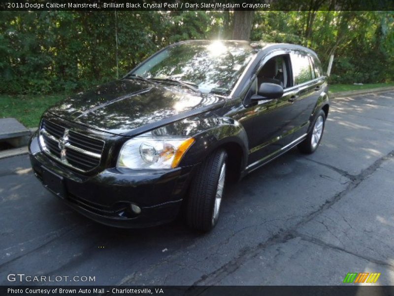 Brilliant Black Crystal Pearl / Dark Slate/Medium Graystone 2011 Dodge Caliber Mainstreet