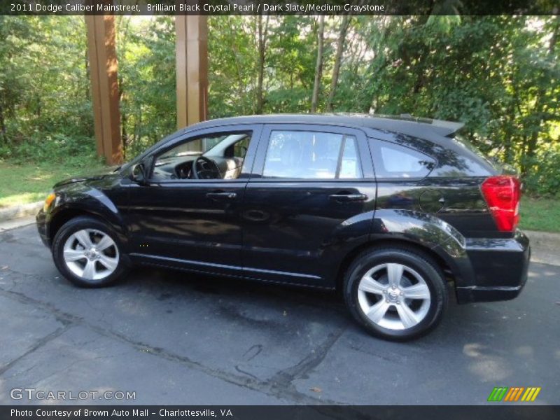 Brilliant Black Crystal Pearl / Dark Slate/Medium Graystone 2011 Dodge Caliber Mainstreet