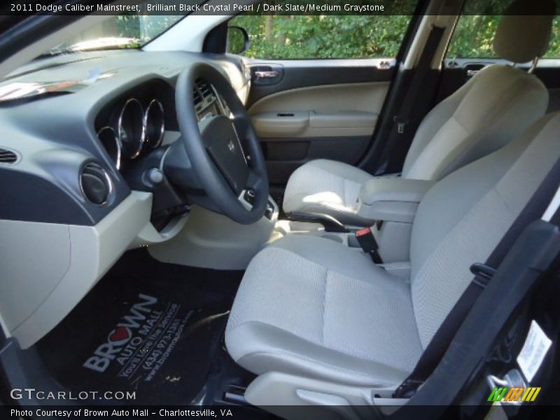 Brilliant Black Crystal Pearl / Dark Slate/Medium Graystone 2011 Dodge Caliber Mainstreet