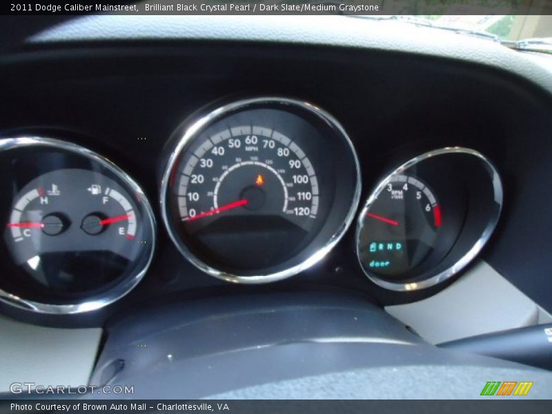 Brilliant Black Crystal Pearl / Dark Slate/Medium Graystone 2011 Dodge Caliber Mainstreet