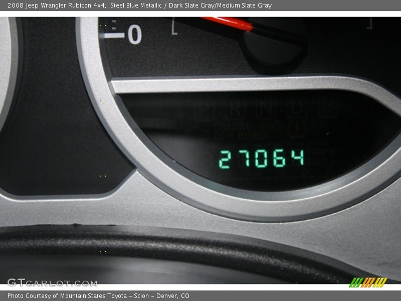 Steel Blue Metallic / Dark Slate Gray/Medium Slate Gray 2008 Jeep Wrangler Rubicon 4x4