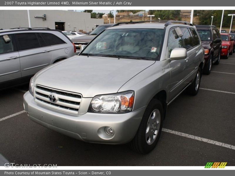 Millenium Silver Metallic / Ash Gray 2007 Toyota Highlander Limited 4WD