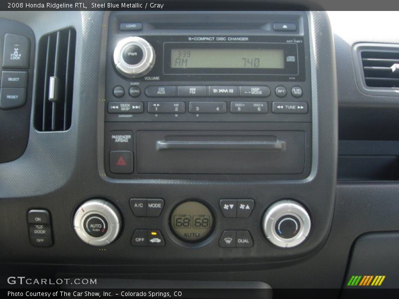 Steel Blue Metallic / Gray 2008 Honda Ridgeline RTL