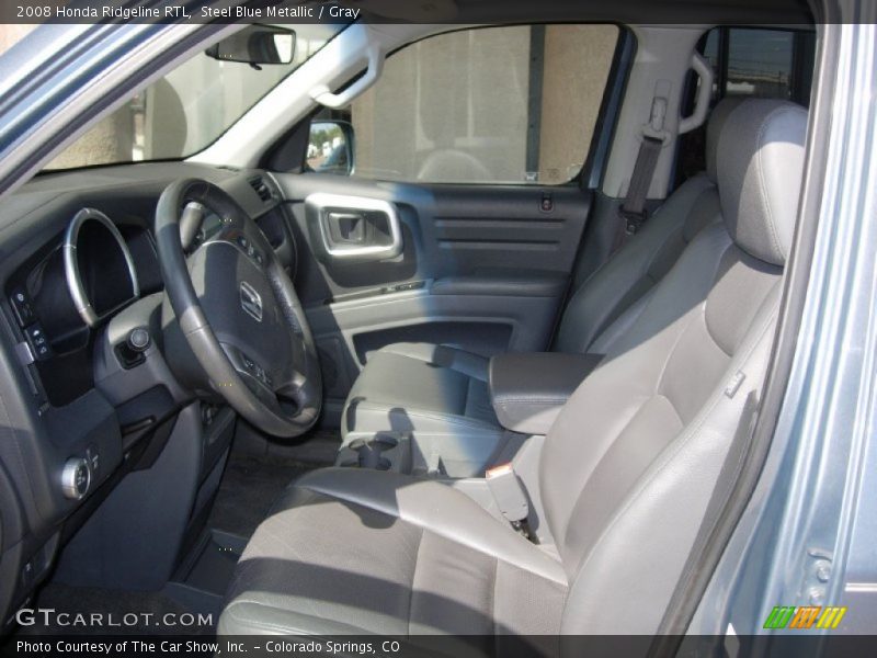 Steel Blue Metallic / Gray 2008 Honda Ridgeline RTL