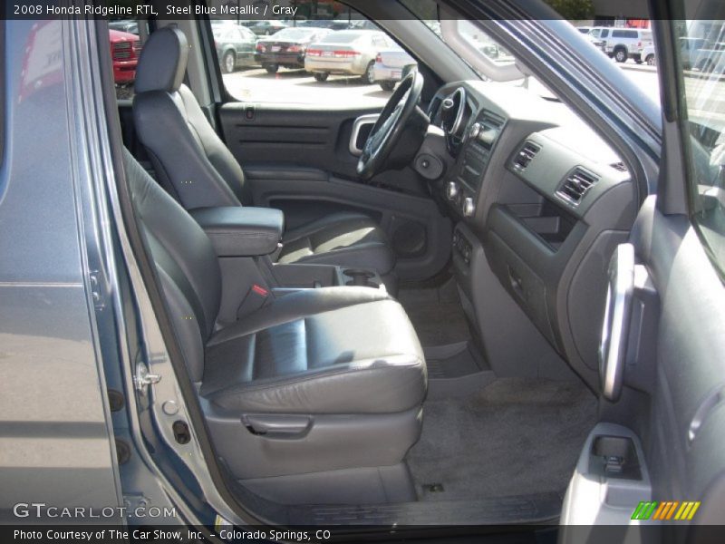 Steel Blue Metallic / Gray 2008 Honda Ridgeline RTL