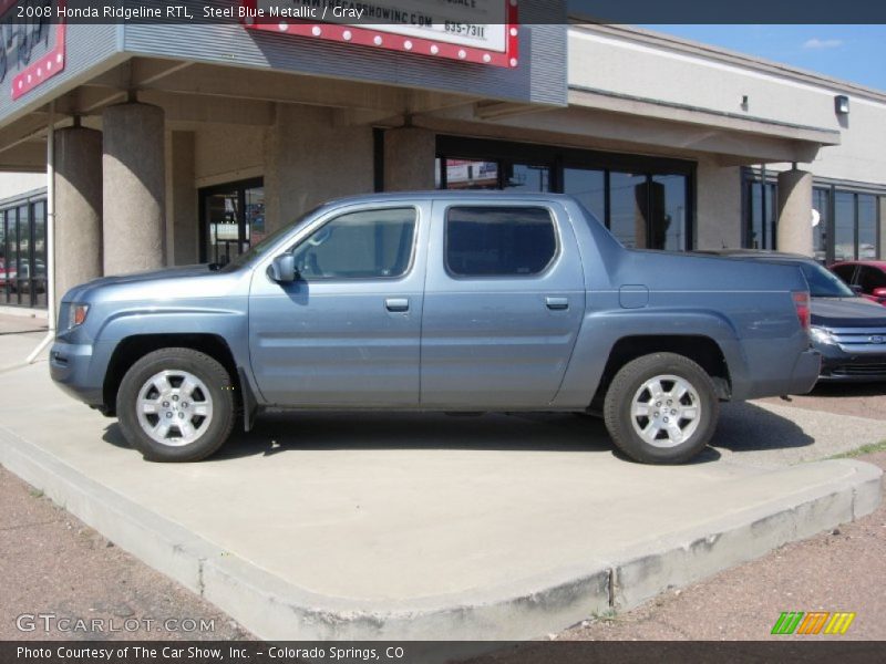 Steel Blue Metallic / Gray 2008 Honda Ridgeline RTL