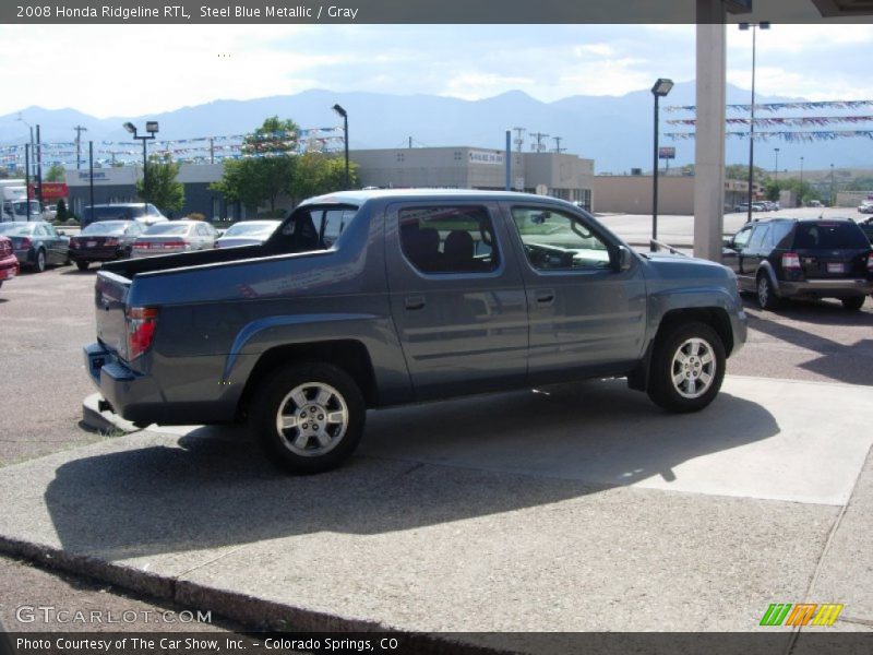 Steel Blue Metallic / Gray 2008 Honda Ridgeline RTL