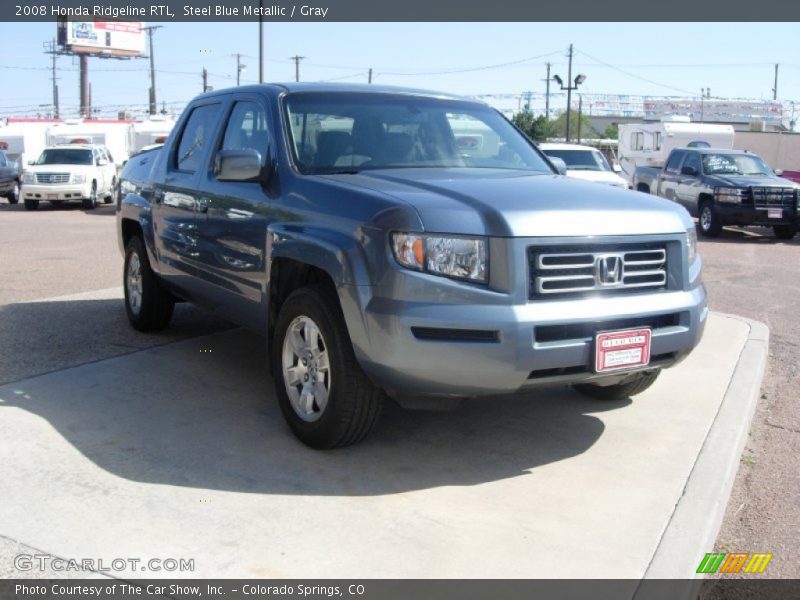 Steel Blue Metallic / Gray 2008 Honda Ridgeline RTL