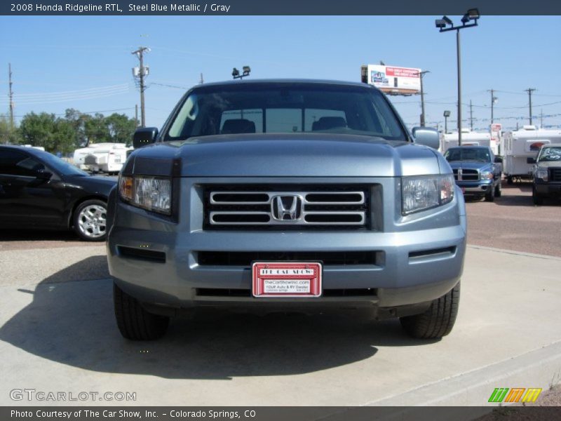 Steel Blue Metallic / Gray 2008 Honda Ridgeline RTL