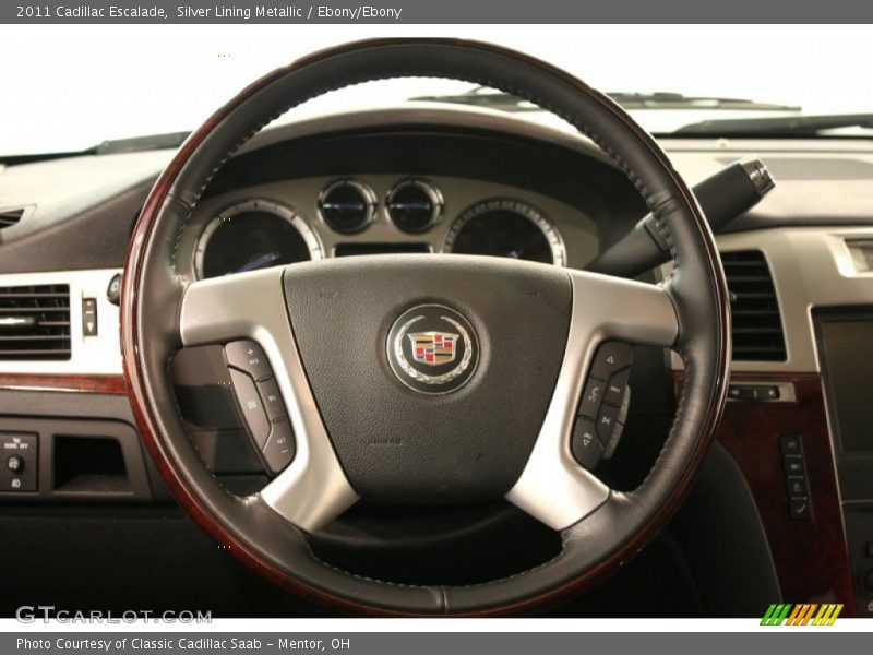 Silver Lining Metallic / Ebony/Ebony 2011 Cadillac Escalade