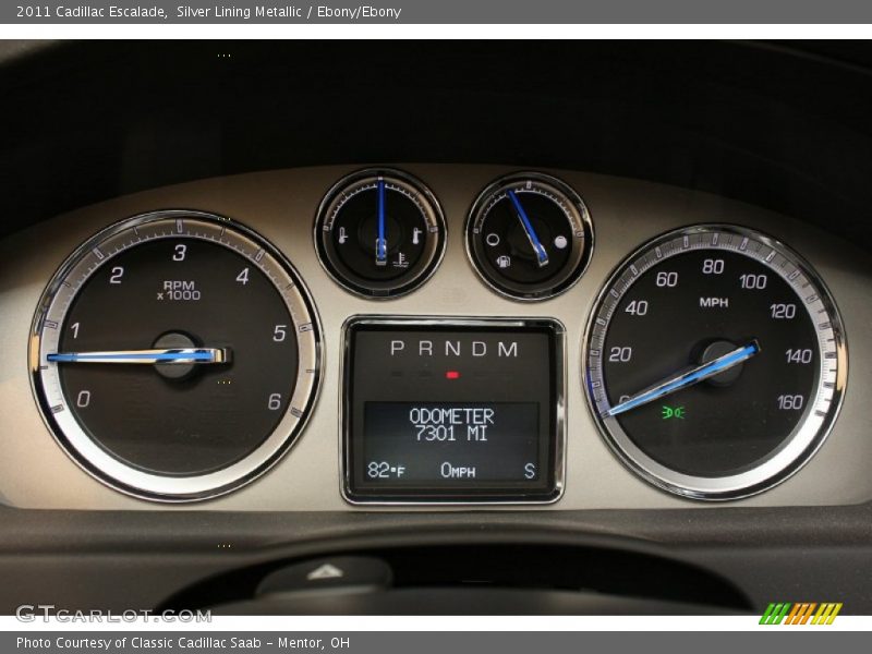 Silver Lining Metallic / Ebony/Ebony 2011 Cadillac Escalade