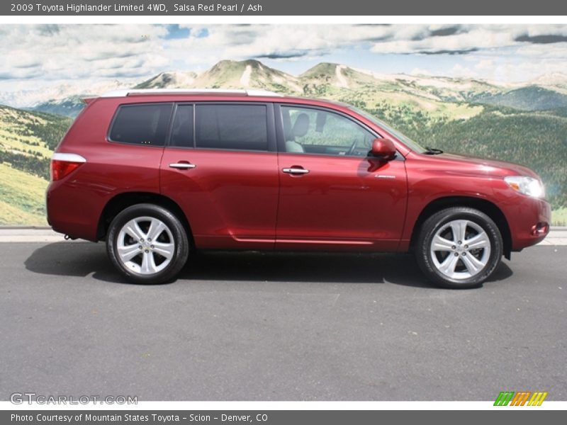 Salsa Red Pearl / Ash 2009 Toyota Highlander Limited 4WD