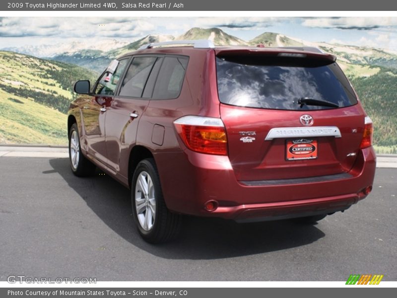 Salsa Red Pearl / Ash 2009 Toyota Highlander Limited 4WD