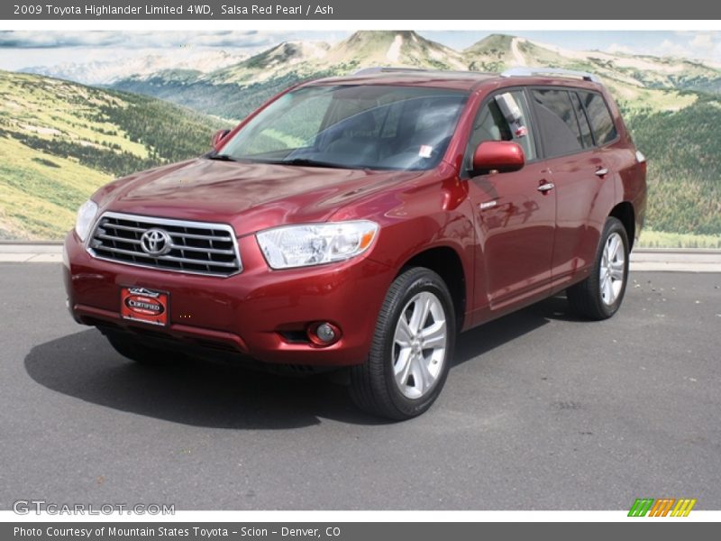 Salsa Red Pearl / Ash 2009 Toyota Highlander Limited 4WD