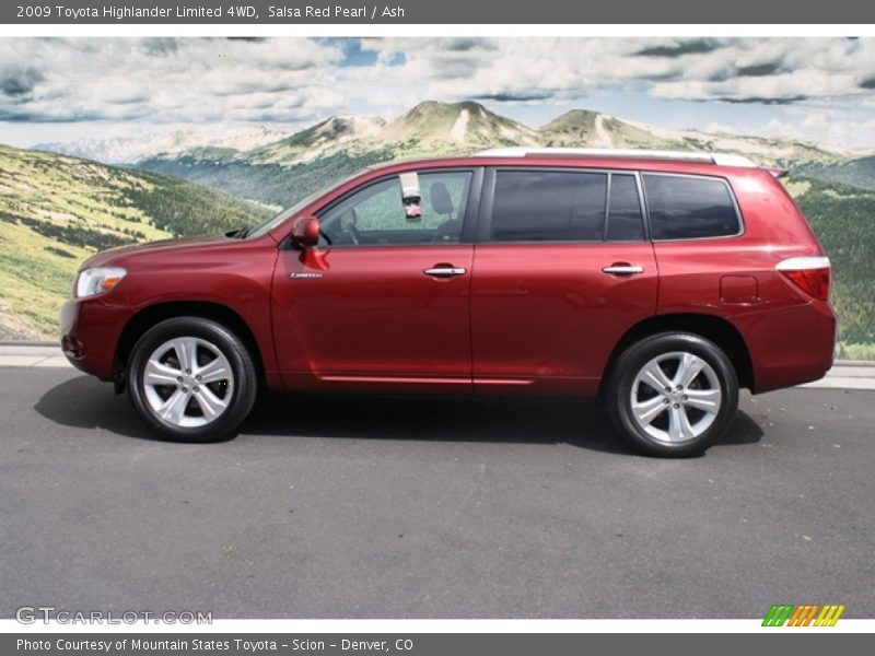 Salsa Red Pearl / Ash 2009 Toyota Highlander Limited 4WD