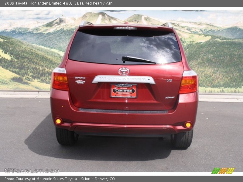 Salsa Red Pearl / Ash 2009 Toyota Highlander Limited 4WD