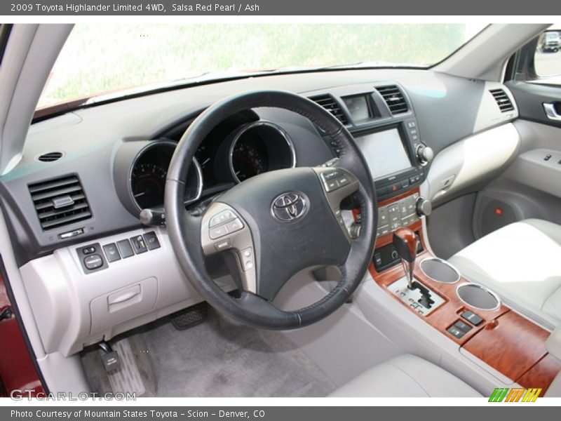 Salsa Red Pearl / Ash 2009 Toyota Highlander Limited 4WD