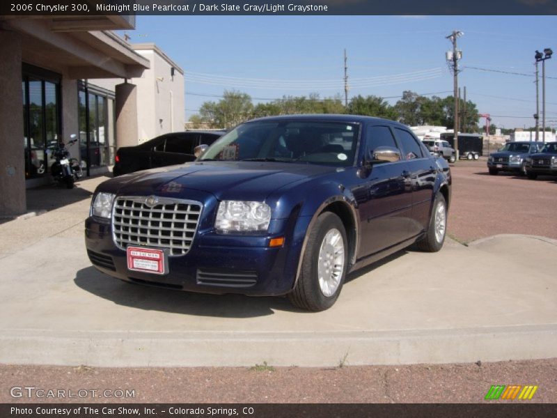 Midnight Blue Pearlcoat / Dark Slate Gray/Light Graystone 2006 Chrysler 300