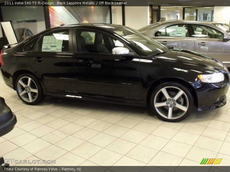 Black Sapphire Metallic / Off Black Leather 2011 Volvo S40 T5 R-Design