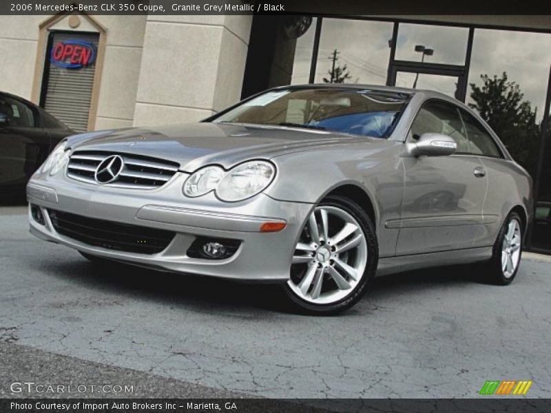 Granite Grey Metallic / Black 2006 Mercedes-Benz CLK 350 Coupe
