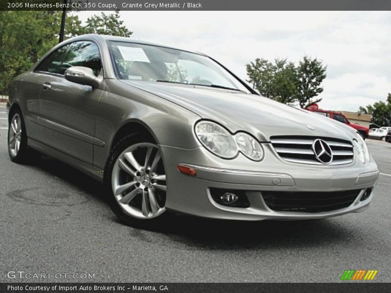 Granite Grey Metallic / Black 2006 Mercedes-Benz CLK 350 Coupe