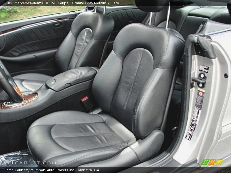 Granite Grey Metallic / Black 2006 Mercedes-Benz CLK 350 Coupe