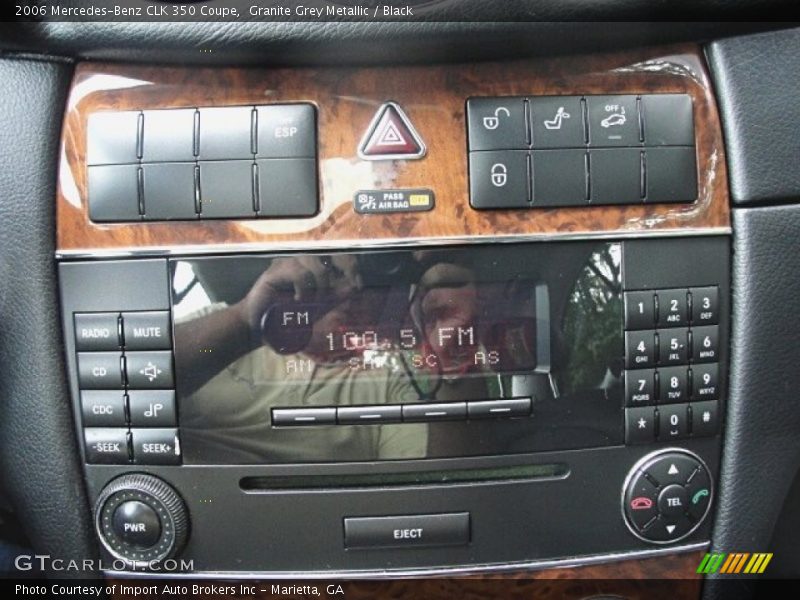 Granite Grey Metallic / Black 2006 Mercedes-Benz CLK 350 Coupe